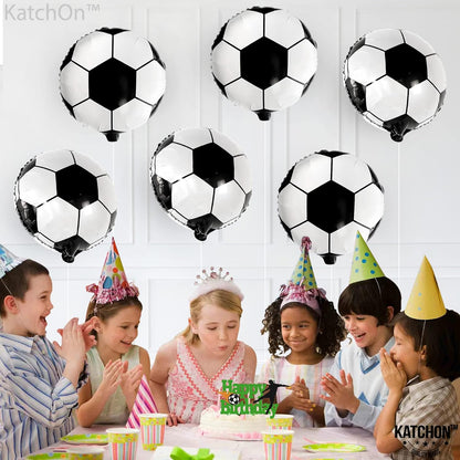 6 Pieces, 18 Inch Soccer Balloons - Soccer Party Decorations | Soccer Birthday Party Supplies | Soccer Birthday Balloons for Soccer Party Decorations | Soccer Ball Balloons for Gender Reveal Decor